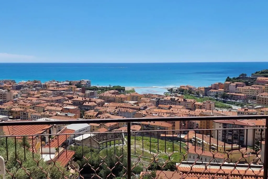 公寓 Thekeystudio, La Casa Del Mare Azzurro With Seaview 文蒂米利亚